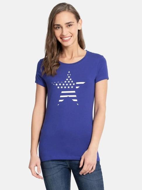 jockey blue graphic print t-shirt