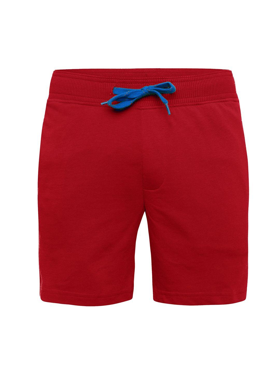 jockey boys red solid regular fit regular shorts