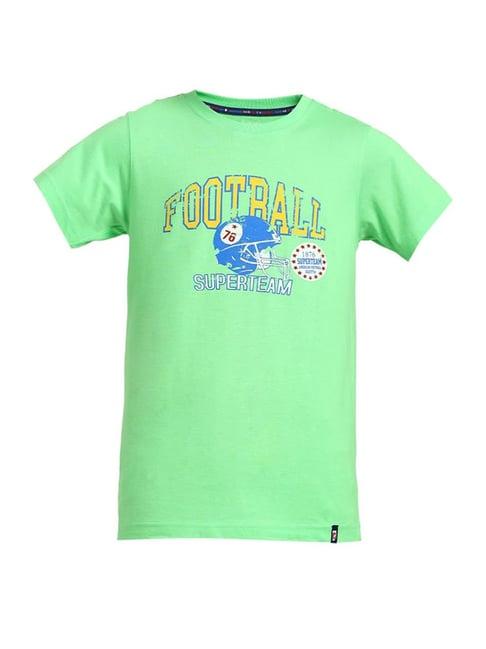 jockey kids green printed ub55 t-shirt