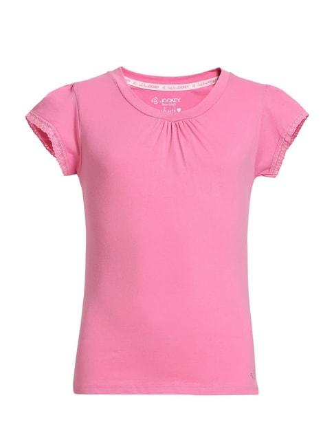 jockey kids pink solid rg01 t-shirt