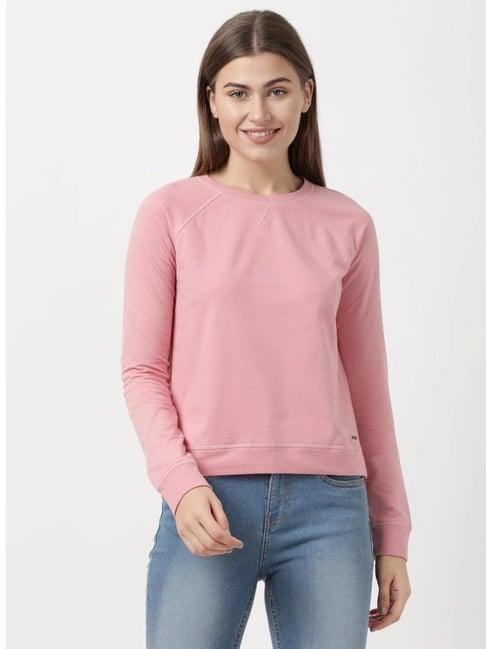 jockey light pink regular fit sweatshirt