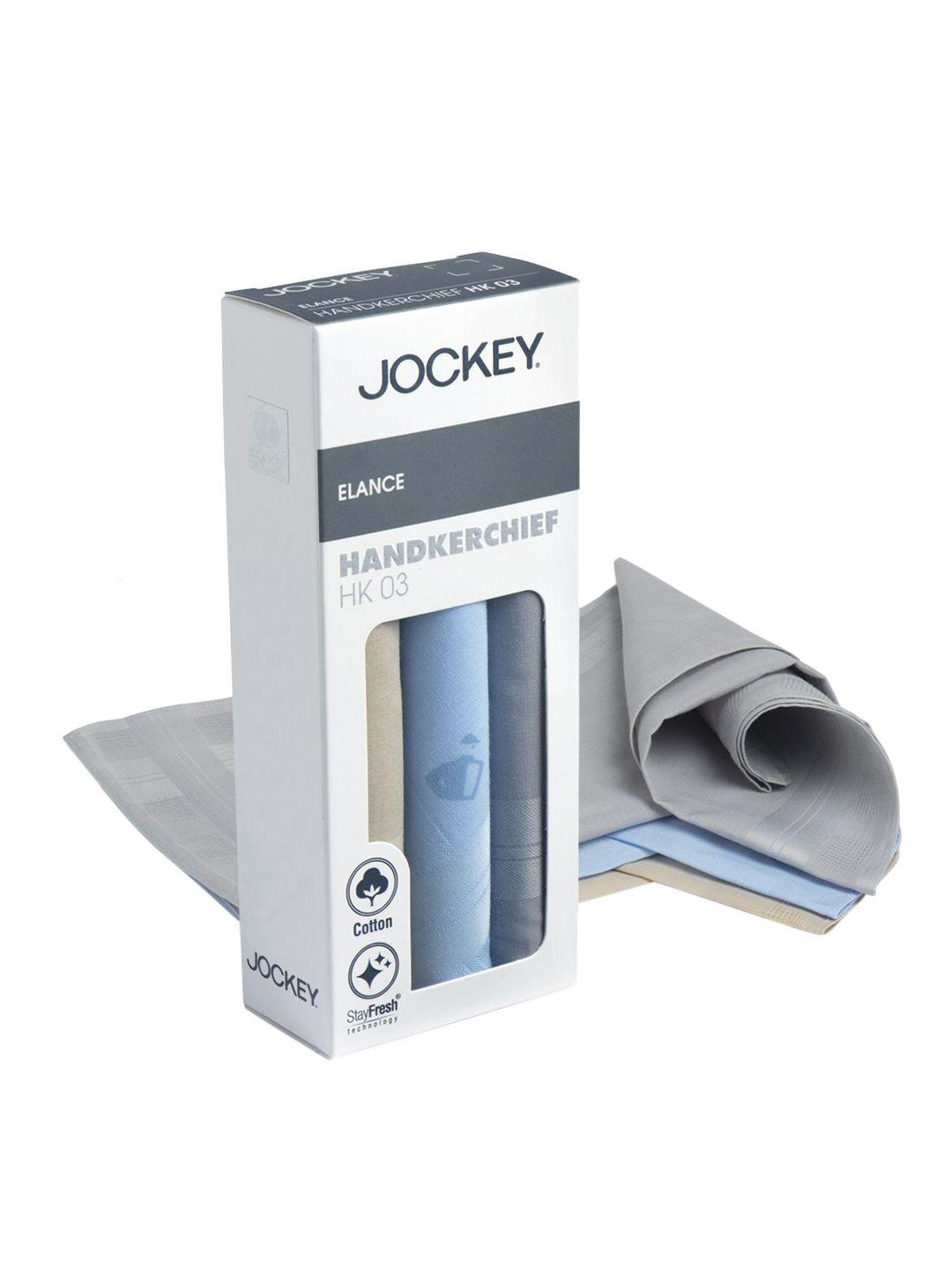 jockey men pack of 3 cotton handkerchiefs