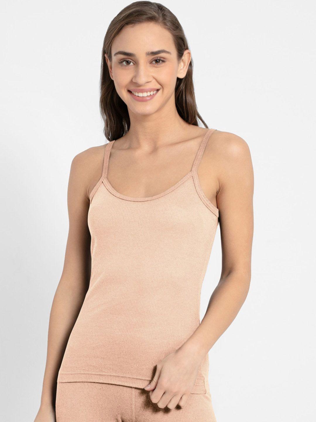 jockey ribbed cotton thermal camisole