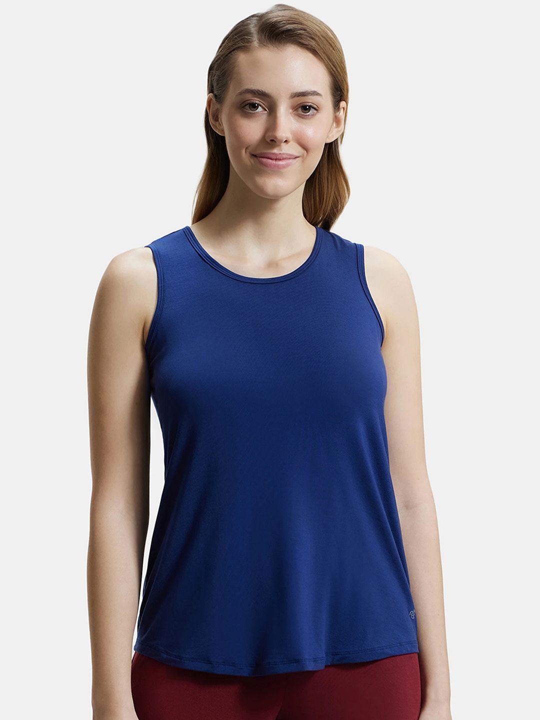 jockey round neck relaxed fit sports tank top