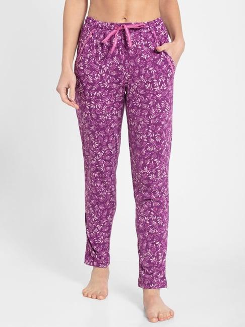 jockey violet printed pyjamas