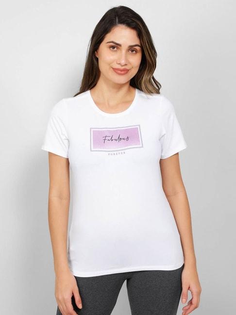 jockey white cotton graphic print t-shirt (prints & colors may vary)