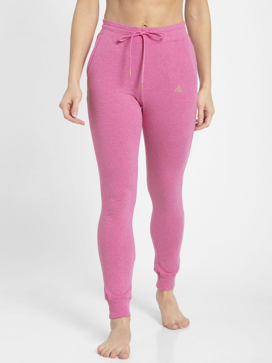 jockey women pink slim fit lounge pants 1323-0103