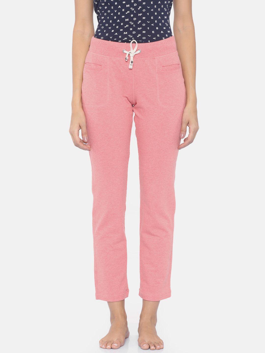 jockey women pink slim fit lounge pants ul07-0103