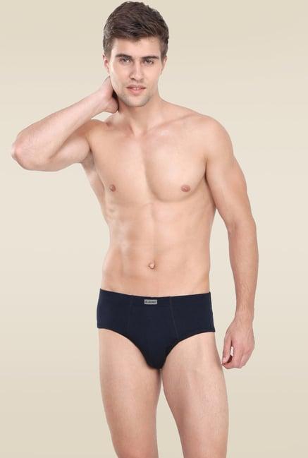 jockey 1009 navy super combed cotton rib briefs with stay fresh properties