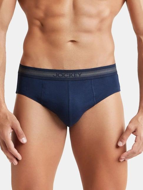 jockey 1010 dark blue super combed cotton briefs with stay fresh properties