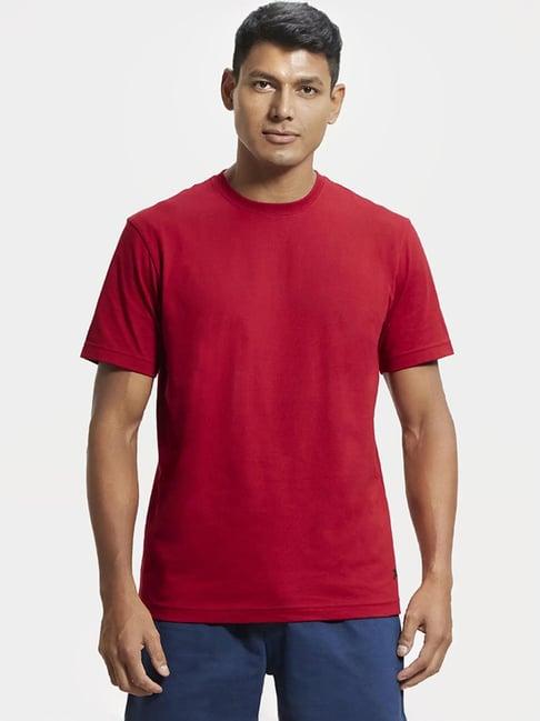 jockey 2714 red super combed cotton rich half sleeves t-shirt