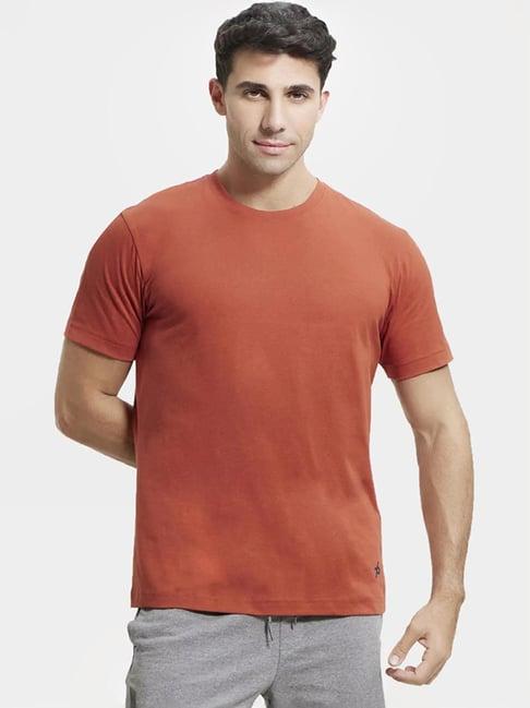 jockey 2714 red super combed cotton rich half sleeves t-shirt