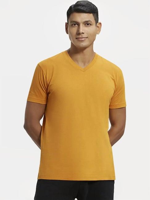 jockey 2726 orange super combed cotton rich half sleeves t-shirt