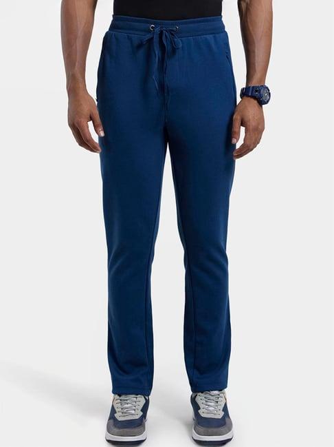 jockey am44 dark blue super combed cotton rich trackpants with side & back pockets