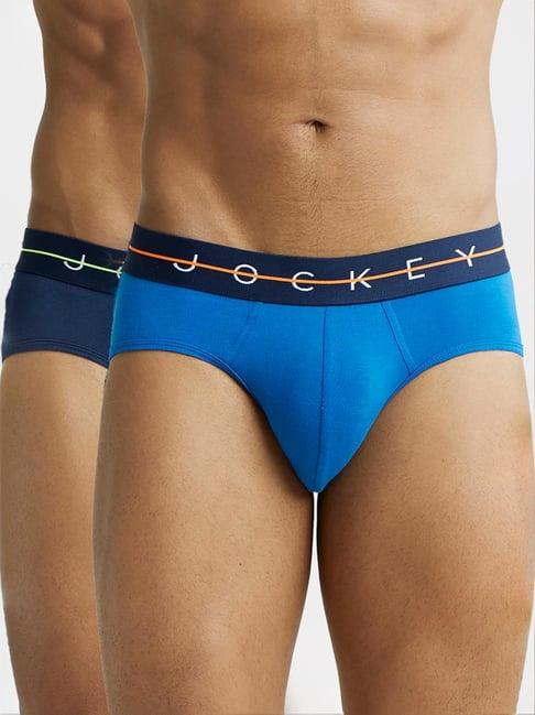 jockey assorted cotton regular fit briefs - pack of 2