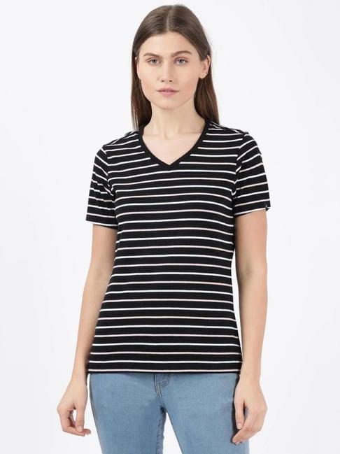 jockey black striped t-shirt