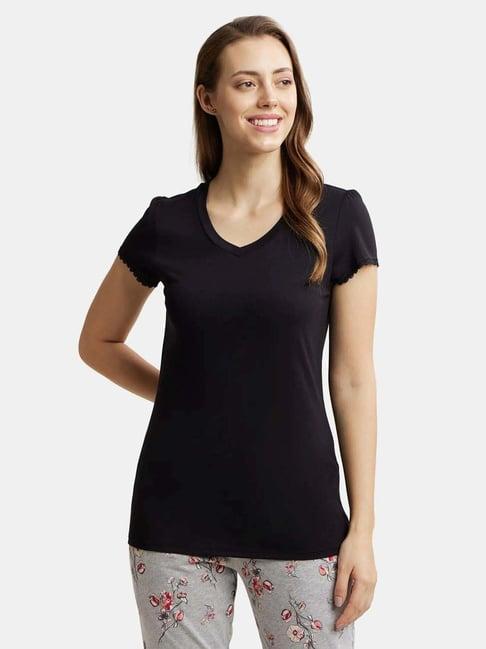 jockey black v neck rx12 t-shirt