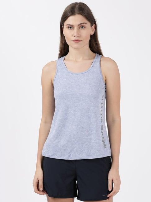 jockey blue graphic print sports tank top