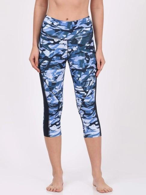 jockey blue printed capris