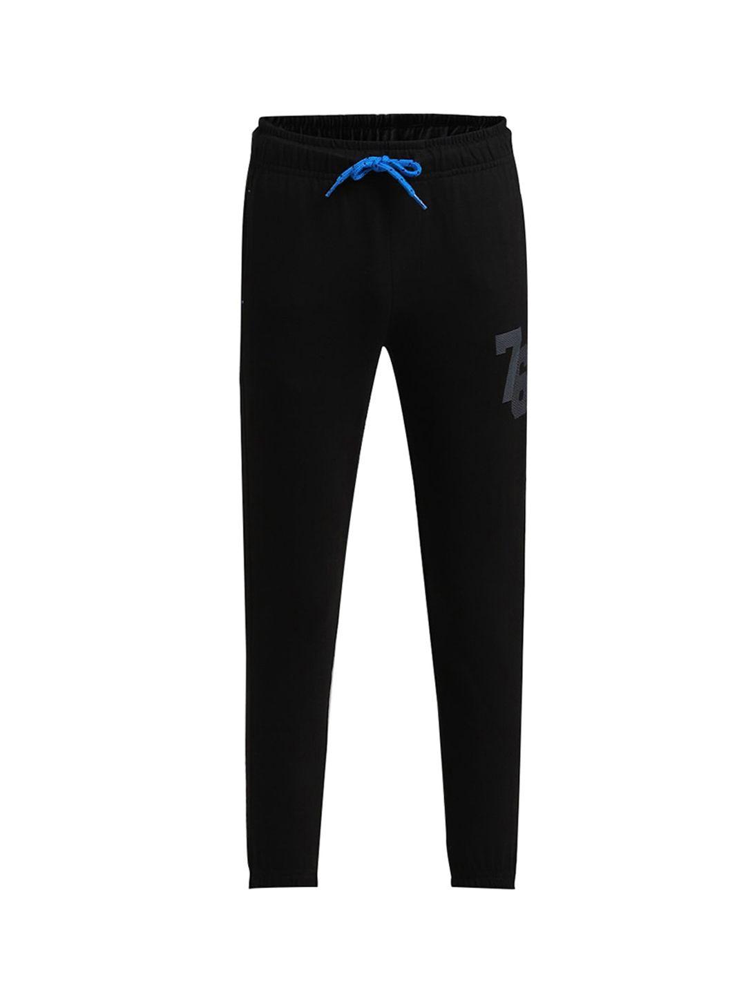 jockey boys black solid track pants