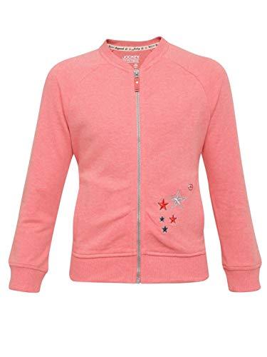 jockey girls' jacket (ug05_passion red melange_5-6 yrs)