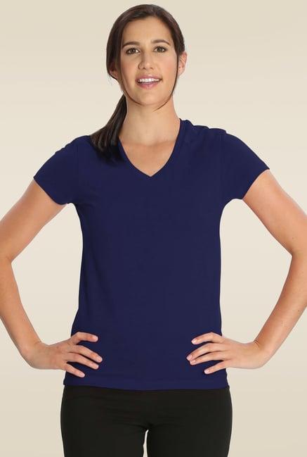 jockey imperial blue v-neck tee - 1359