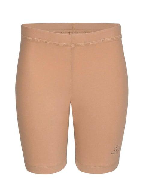 jockey kids beige cotton regular fit shorts