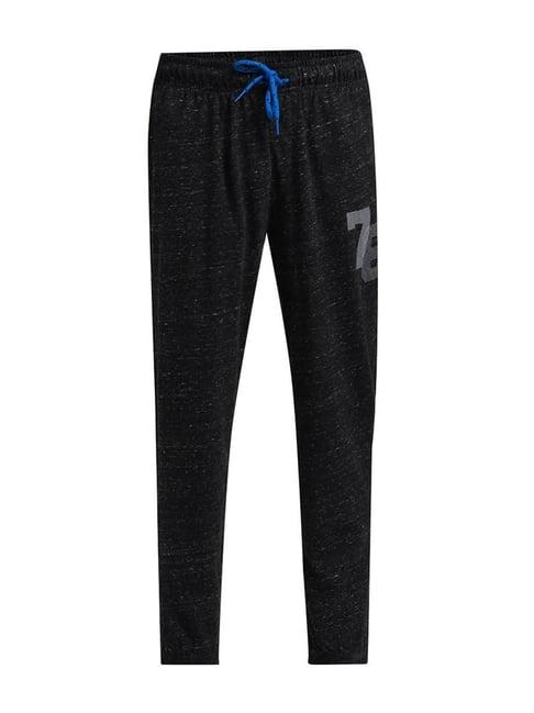 jockey kids black printed ab10 trackpants