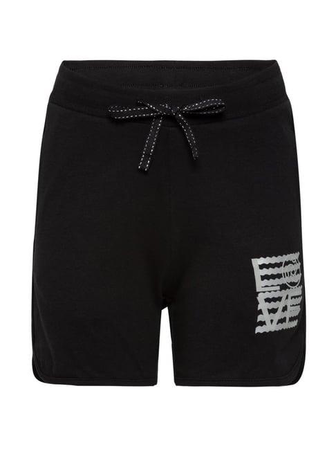 jockey kids black printed ag07 shorts