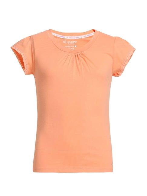 jockey kids orange solid rg01 t-shirt