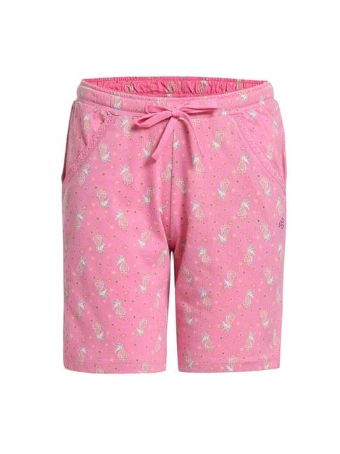 jockey kids pink printed rg03 shorts