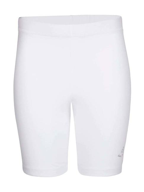 jockey kids white cotton regular fit shorts