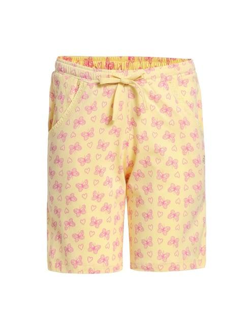 jockey kids yellow printed rg03 shorts