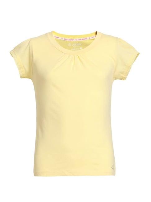 jockey kids yellow solid rg01 t-shirt