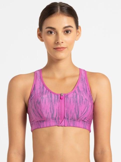 jockey lavender non wired padded sports bra - mi02