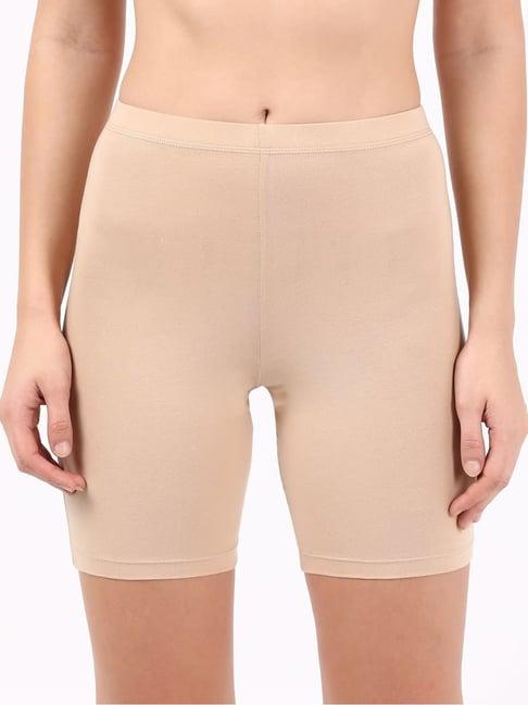 jockey light beige cycling shorts