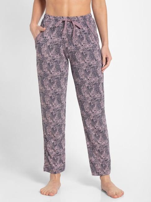 jockey lilac & black printed pyjamas