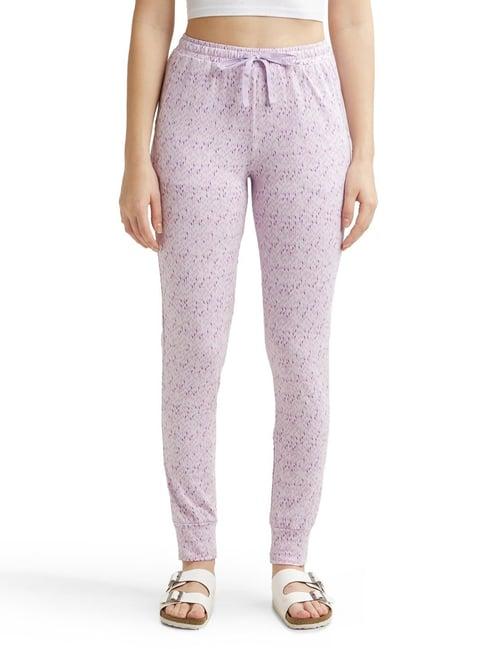 jockey lilac printed lounge pants