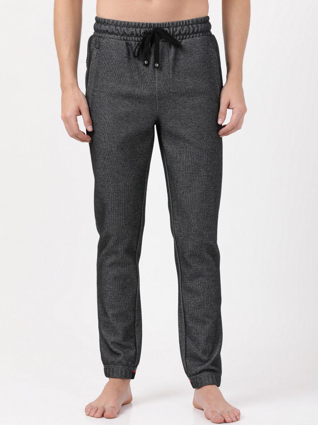 jockey men black solid lounge pants