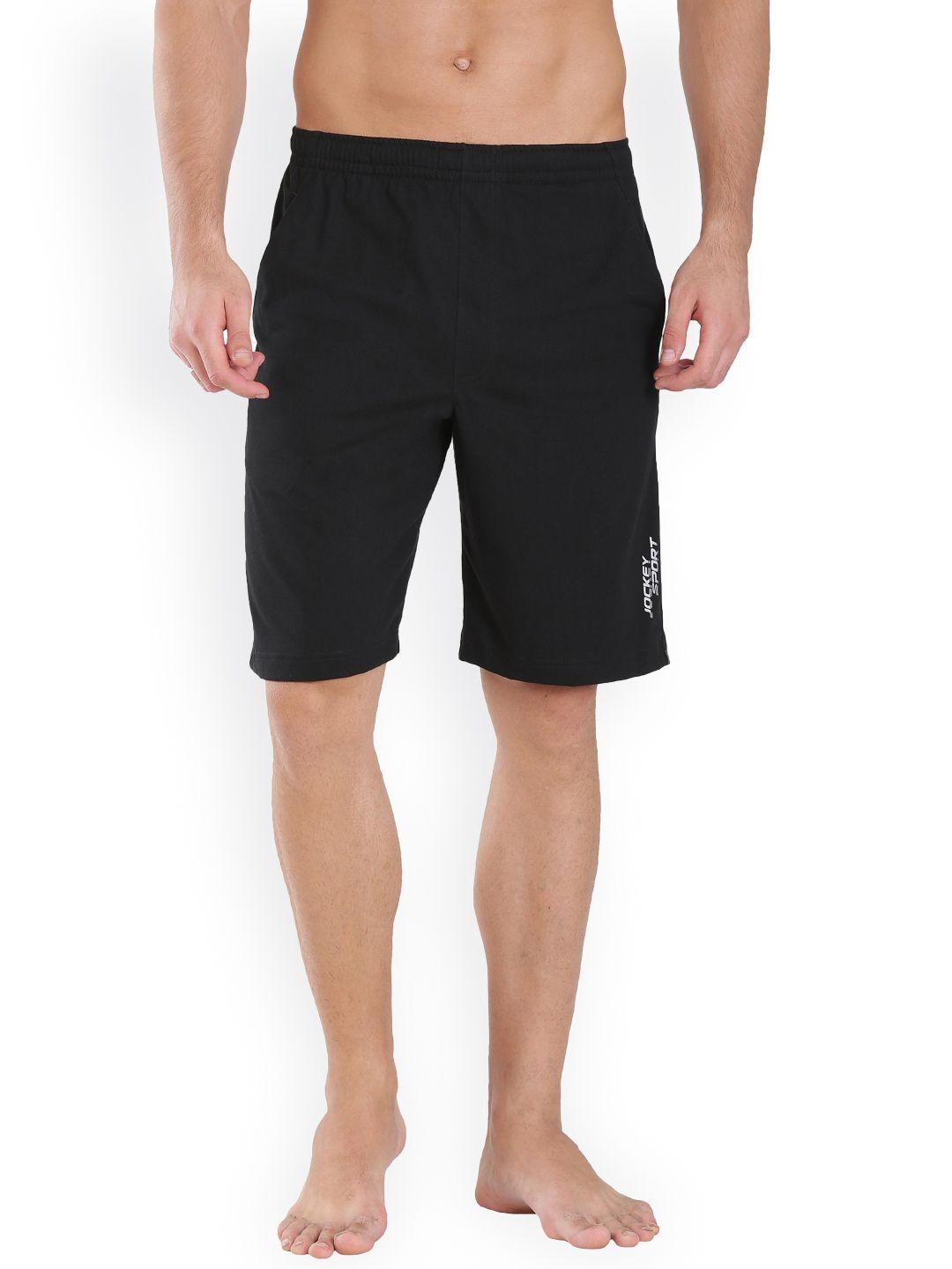 jockey men black sport performance shorts sp26