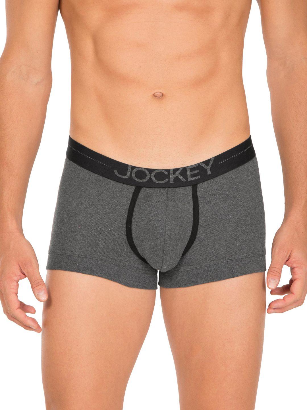 jockey men charcoal grey trunks 8015-0105