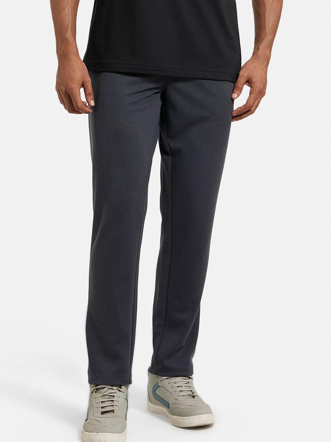 jockey men mid-rise slim-fit track pants