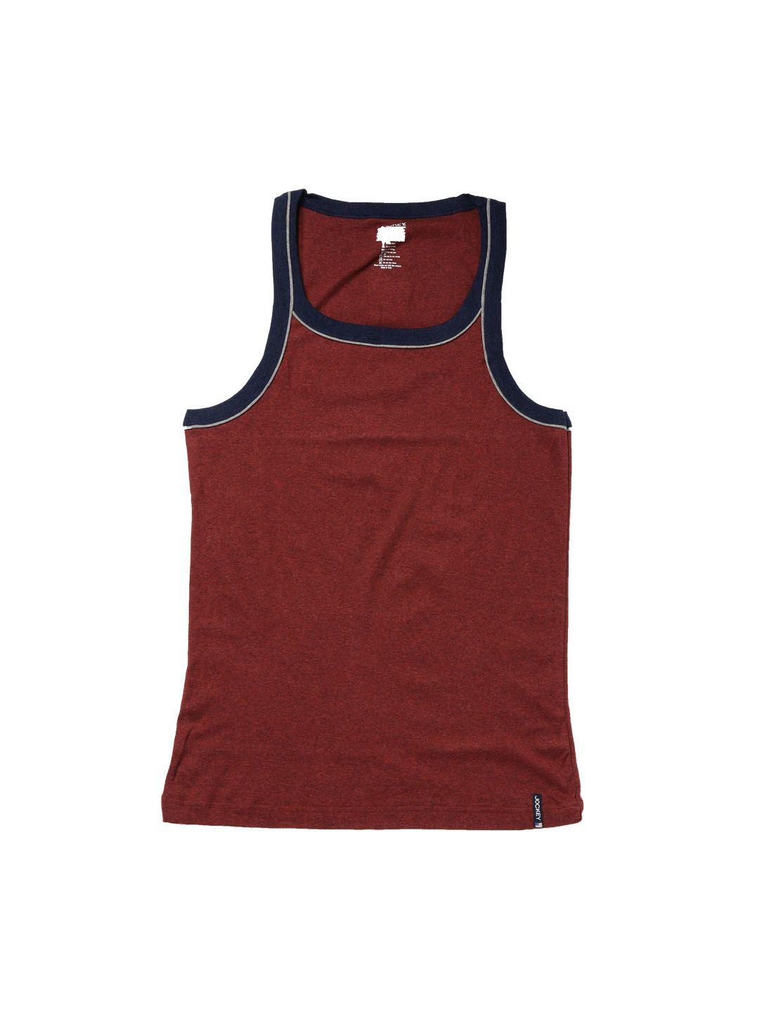 jockey men red innerwear vest us54-0105