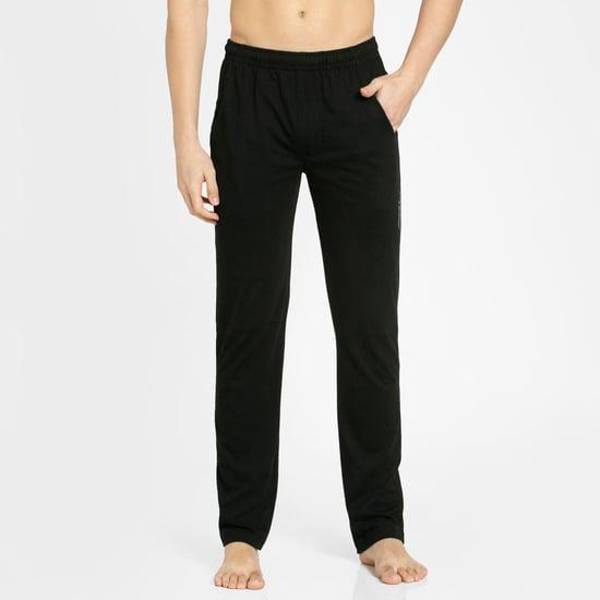 jockey men solid elasticated lounge pants