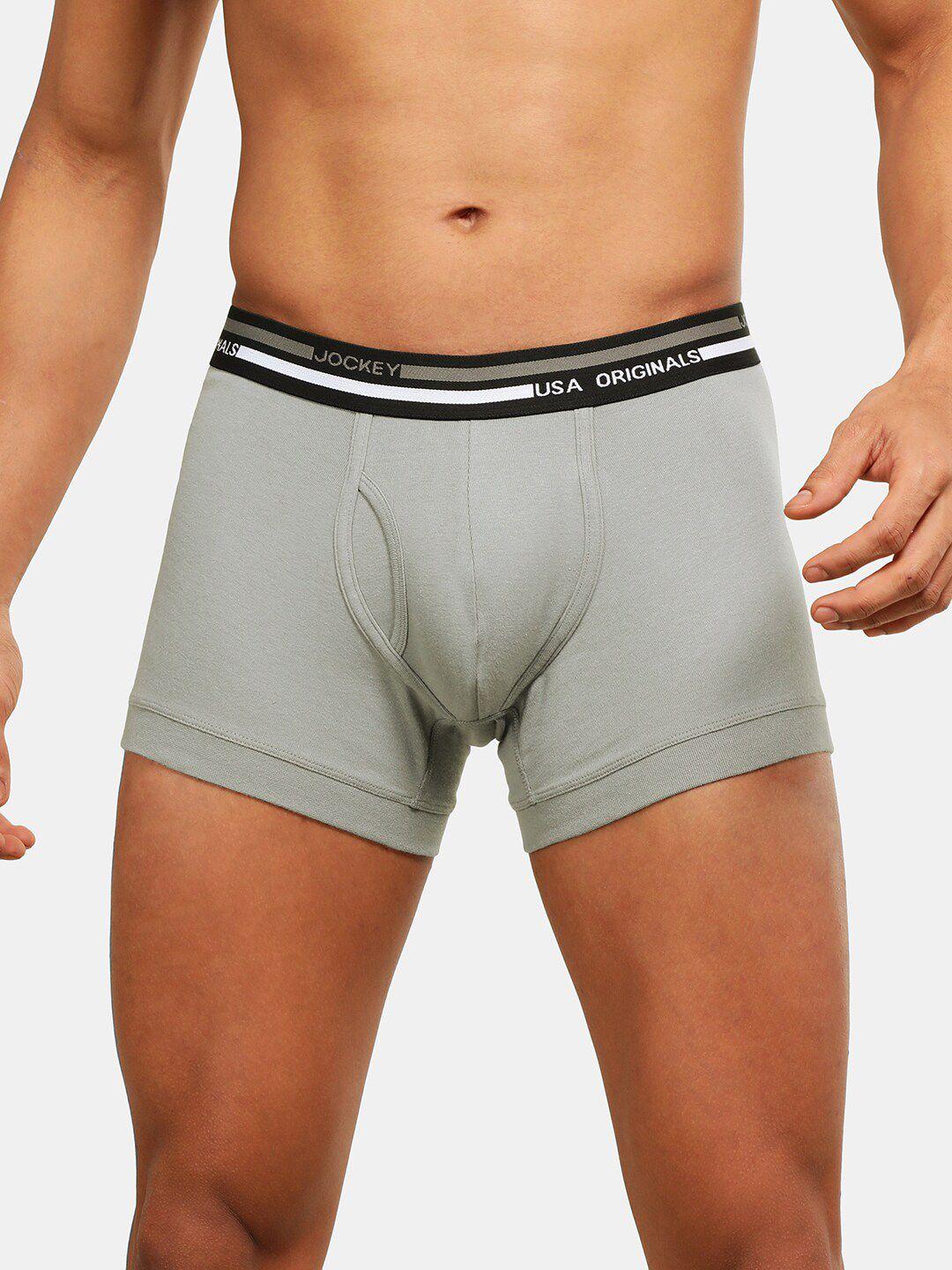 jockey men super combed cotton trunk with ultrasoft and durable waistband ui22-0105-mnumt
