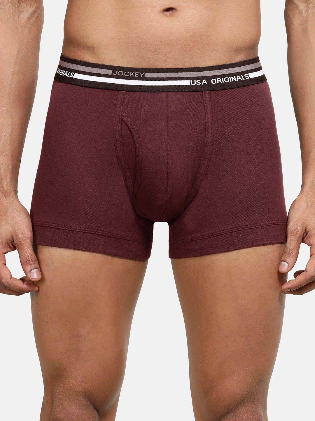 jockey men super combed cotton trunk with ultrasoft and durable waistband ui22-0105-wintg