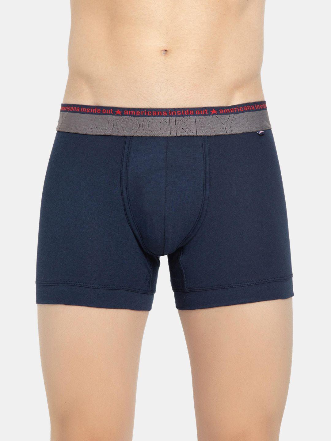 jockey men super combed cotton ultrasoft waistband trunks-us60