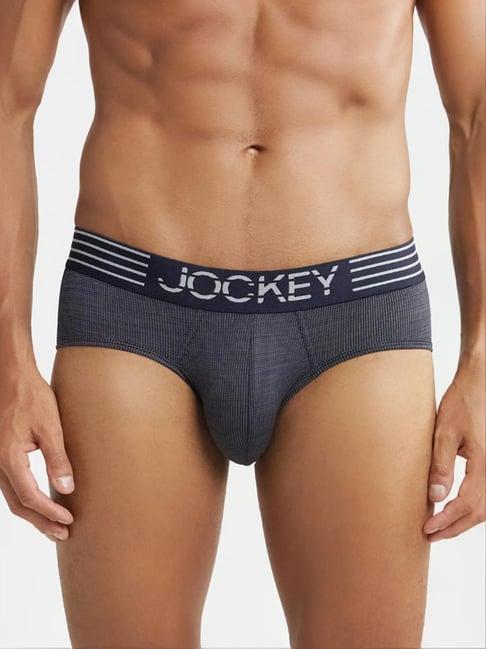 jockey mm04 denim blue microfiber mesh elastane stretch briefs with stay dry technology