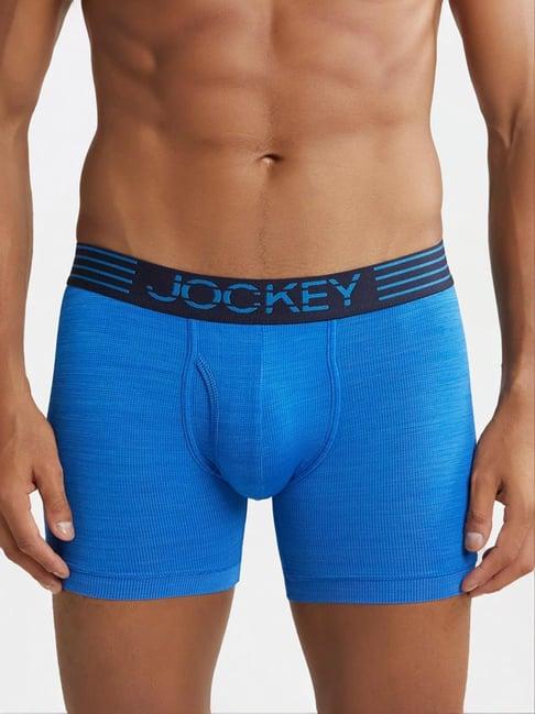 jockey mm06 royal blue microfiber mesh elastane stretch boxer briefs with stay dry technology