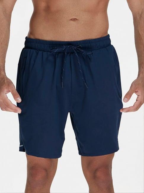 jockey mv20 navy microfiber elastane stretch shorts with stay fresh treatment